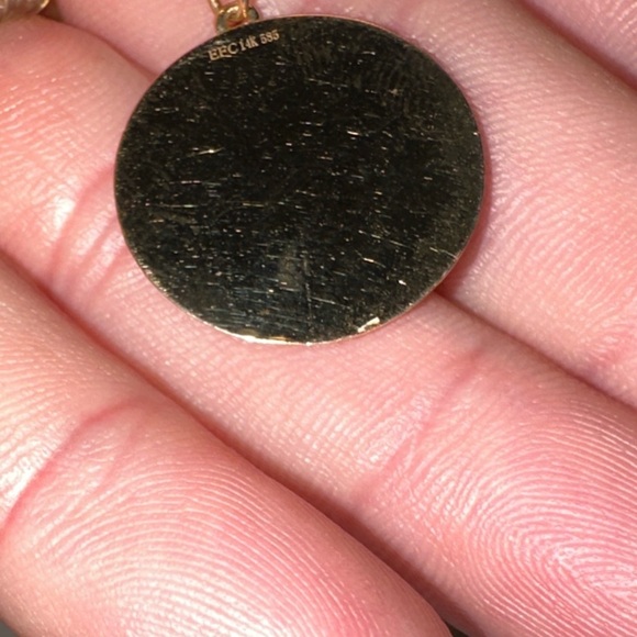 EF COLLECTION Jumbo Diamond Good Luck Necklace - Picture 10 of 12